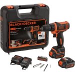 Kit visseuse sans fil - 12v - black + decker - bdcdd12kb - qw - 2 batteries - chargeur - coffret