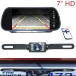Kit voiture caméra de recul ir led vision nocturne + 7 lcd rétroviseur écran de moniteur Kit voiture caméra de recul ir led vision nocturne + 7 lcd rétroviseur écran de moniteur