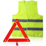 Kit voiture securite avec pliable triangle de signalisation pour auto et haute rflectivit gilet jaune ...
