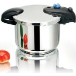 Kitchen move - aso24 - bl - cocotte minute à baïonnette 8l - cuve inox - diamètre 24 cm avec panier cuisson ... Kitchen move - aso24 - bl - cocotte minute à baïonnette 8l - cuve inox - diamètre 24 cm avec panier cuisson ...