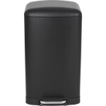 Kitchen move poubelle de cuisine  pdale - acier noir mat - 40l greenwich