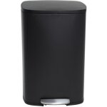 Kitchen move poubelle de cuisine  pdale - inox bross noir mat - 50l - admiral