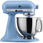 Robot ptissier - kitchenaid - artisan 5ksm175psevb - 300 watt - bleu rtro - tout en mtal coul