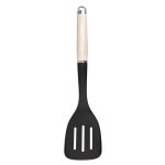 Kitchenaid - spatule  fentes - pelle  poisson antiadhsive et rsistante  la chaleur couleur crme ...