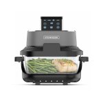 Friteuse � air - kitchencook - crispx - panoramique visible - 2 r�cipients en verre - 4 programmes - ...