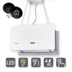 Kkt kolbe / hotte Îlot / hotte aspirante / 60cm / acier inoxydable / verre blanc / cube60w Kkt kolbe / hotte Îlot / hotte aspirante / 60cm / acier inoxydable / verre blanc / cube60w