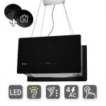 Kkt kolbe / hotte lot / hotte aspirante / 60cm / acier inoxydable / verre noir / opration tactile / ...