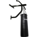 Barre de traction murale klarfit avec sac de frappe punching ball boxe - noir - adulte - fitness