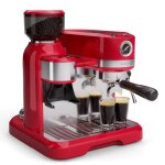 Klarstein bella caf machine  expresso vintage broyeur 19 bars mousseur  lait machine  caf barista ...