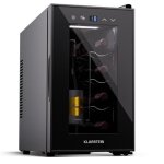 Klarstein cave  vin 1 zone frigo vin armoire a vin cave a vin de vieillissement 8 bouteilles touch - ...