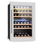 Klarstein cave  vin encastrable de 132l avec une porte en verre  double zone cave  vin de vieillissement ...