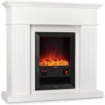 Klarstein chamonix chemine lectrique  radiateur soufflant 2000 w pour 40m minuterie hebdomadaire ...