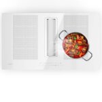 Klarstein chef - fusion plaque de cuisson  induction 90 cm 2 - en - 1 table  induction + hotte aspirante ...