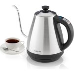 Klarstein garon bouilloire lectrique sans fil 1l - temprature rglable de 40  100c - maintien au ...