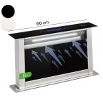 Klarstein hotte aspirante royal flush eco 60cm hotte escamotable 576m / h a + + noir