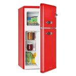 Klarstein irene combin rfrigrateur - conglateur 85 litres design rtro
