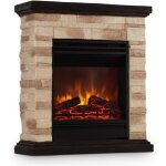 Klarstein kaprun chemine lectrique dcorative effet flammes avec tlcommande - chauffage 1800w - design ...