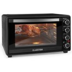 Mini four klarstein masterchef 60 avec tournebroche - 2000w - temprature rglable 100 - 230c - noir ...