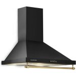 Hotte aspirante 60cm - klarstein montblanc 60 - hotte dcorative - dbit dair 610m - h sur 3 niveaux ...