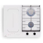 Table de cuisson mixte - klarstein - multichef 4 - 2 feux gaz - 2 plaques induction - flexzone