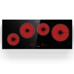 Table de cuisson  induction - klarstein - virtuosa 90 - 4 foyers - 6400w - commande tactile