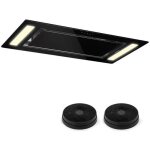 Klarstein remy pack hotte aspirante décorative encastrable îlot 90cm + 2 filtres recyclage - évacuation ... Klarstein remy pack hotte aspirante décorative encastrable îlot 90cm + 2 filtres recyclage - évacuation ...