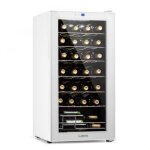 Cave  vin - klarstein - shiraz 28 uno - 74 l - 28 bouteilles - panneau tactile 5 - 18 c