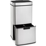Klarstein touchless poubelle pour tri slectif cologique 72 litres - capteur - 4 compartiments abs pp ...