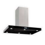 Klarstein valeria hotte aspirante dcorative lot 90cm - vacuation ou recyclage 650 m - h - cran tactile ...