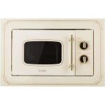 Klarstein victoria 20 four micro - ondes grill combin encastrable 20l 800 w - grill 1000w style rtro ...