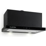 Klarstein vinea hotte murale escamotable plate 60cm 610m - h - 2 filtres  graisse en alu inclus - classe ...