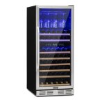 Klarstein vinovilla 116d cave  vin rfrigre 313 litres / 116 bouteilles - 10 clayettes bois - clairage ...