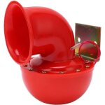 Klaxon de voiture 150db - pzcc - rouge - son de vache - m�tal - anti - oxydation - installation facile ...