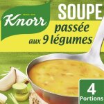 Knorr - soupe passe aux 9 lgumes 105g - lot de 4