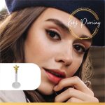 Kody piercing labret bioflex avec tte motif etoile en or 14 carats