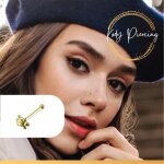 Piercing nez kody piercing or 9 carats tortue 35 mm - confortable et �l�gance naturelle