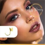 Piercing nez - kody - tige courbée - papillon - or 9 carats - 6 mm Piercing nez - kody - tige courbée - papillon - or 9 carats - 6 mm