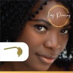 Bijou piercing nez - kody - tige en l - or 9 carats - motif feuille 5mm