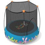 Trampoline gonflable - devessport - bunny jump - 2 - en - 1 - s�curis� - 118x120cm - d�s 3 ans