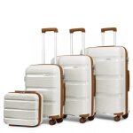 Kono ensemble de bagage (33 / 55 / 65 / 76cm) valise rigide lgre en polypropylne avec serrure tsa ...