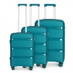 Kono set de 3 valise cabine (55 / 65 / 76cm) valise de voyage rigide bagages cabine polypropylne  4 ...