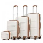 Kono set de 4 valises rigide bagage cabine (24 / 51. 5 / 65 / 75cm) valises de voyage avec 4 roulettes ...