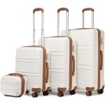 Kono set de 4 valises de voyage rigide bagage cabine (28 + 55 + 65 + 74cm) avec 4 roulettes et serrure ...