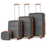 Kono set de 4 valises de voyage rigide bagage cabine (28 + 55 + 65 + 74cm) avec 4 roulettes et serrure ...