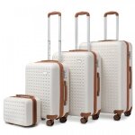 Kono set de 4 valises rigide trolley bagages abs valise de voyage (13 / 20 / 24 / 28cm) cabine  main ...