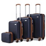 Kono set de 4 valises rigide trolley bagages abs valise de voyage (13 / 20 / 24 / 28cm) cabine  main ...
