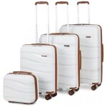 Set de 4 valise de voyage (34 / 55 / 66 / 76cm) ultra lgre rigide valise cabine  4 roulettes et serrure ...