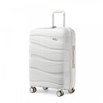 Kono valise cabine grande 76x50x31cm rigide polypropylène valise de voyage à 4 roulettes et serrure tsa ... Kono valise cabine grande 76x50x31cm rigide polypropylène valise de voyage à 4 roulettes et serrure tsa ...