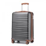 Kono valise moyenne taille 64x43x26cm valises soute valise rigide trolley abs + pc valise de voyage avec ...