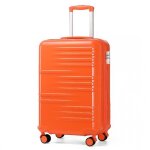 British traveller valise grande taille 74. 5x49x30. 5cm rigide trolley en abs + pc valise de voyage avec ...